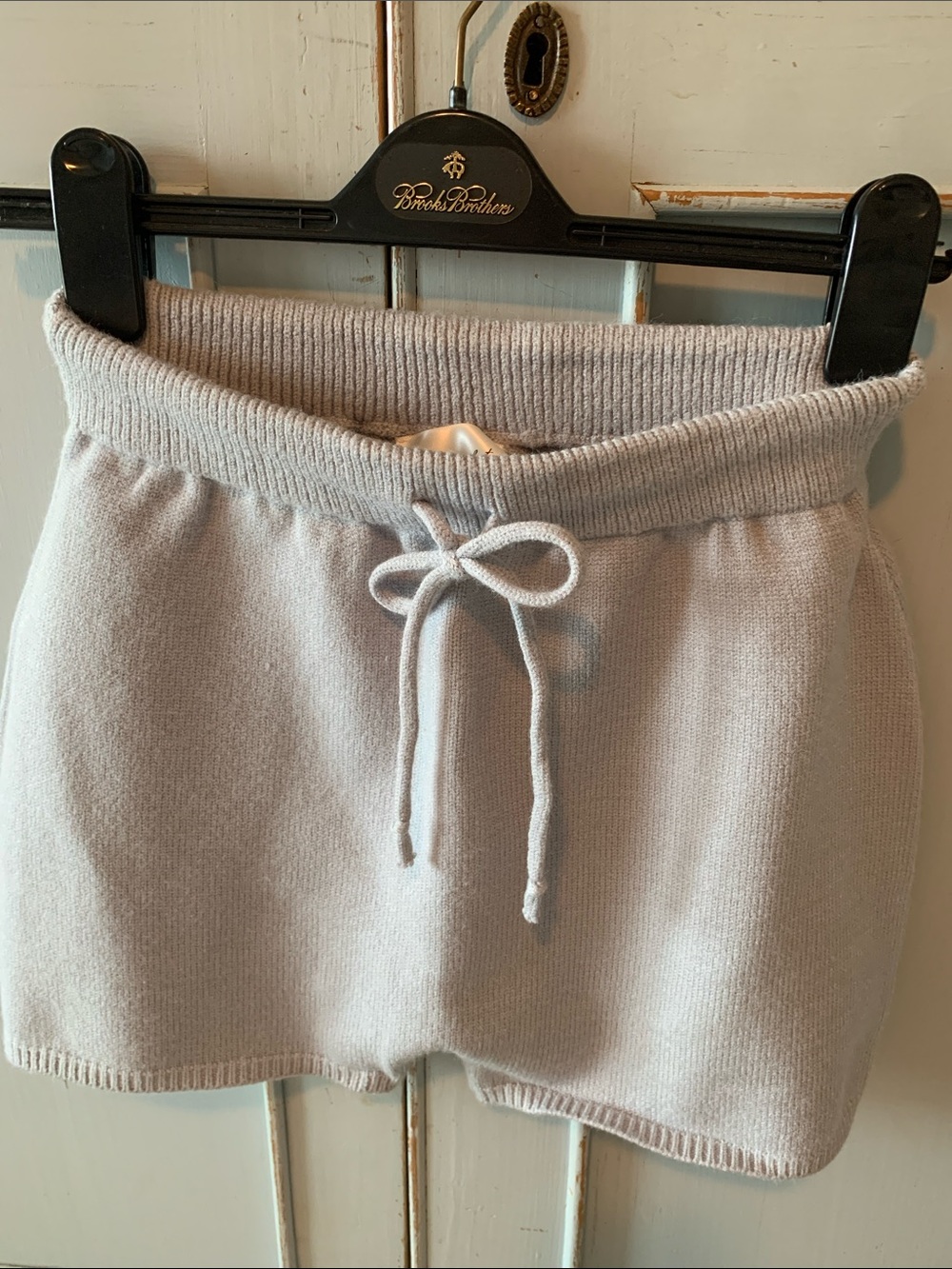 NWOT Line & Dot Blue Ella Sweater Drawstring Shorts Size M